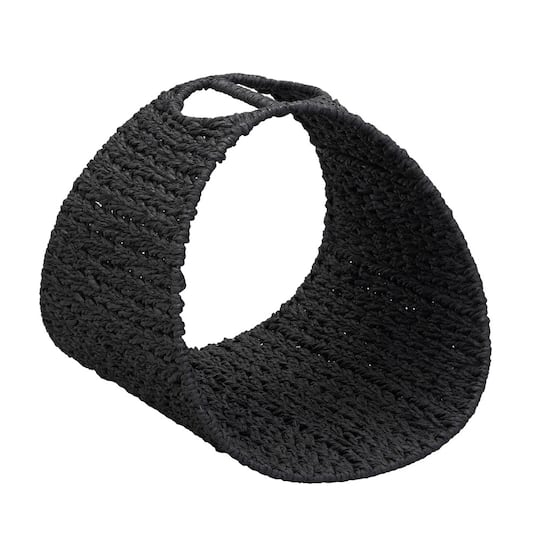 Household Essentials 15" Oval Seagrass Magazine Rack